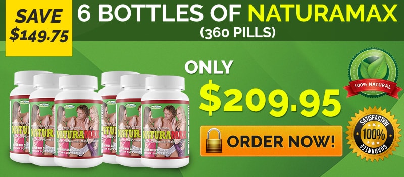 6 Bottle Naturamax Tablets In UK - 350 Pills